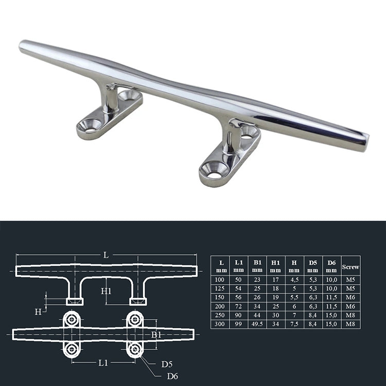 316 Stainless Steel Heavy Round Cable Bolt Yacht Bollard Shofar Pile For Boat, Specification: 125mm 5inch - Marine Accessories & Parts by buy2fix | Online Shopping UK | buy2fix