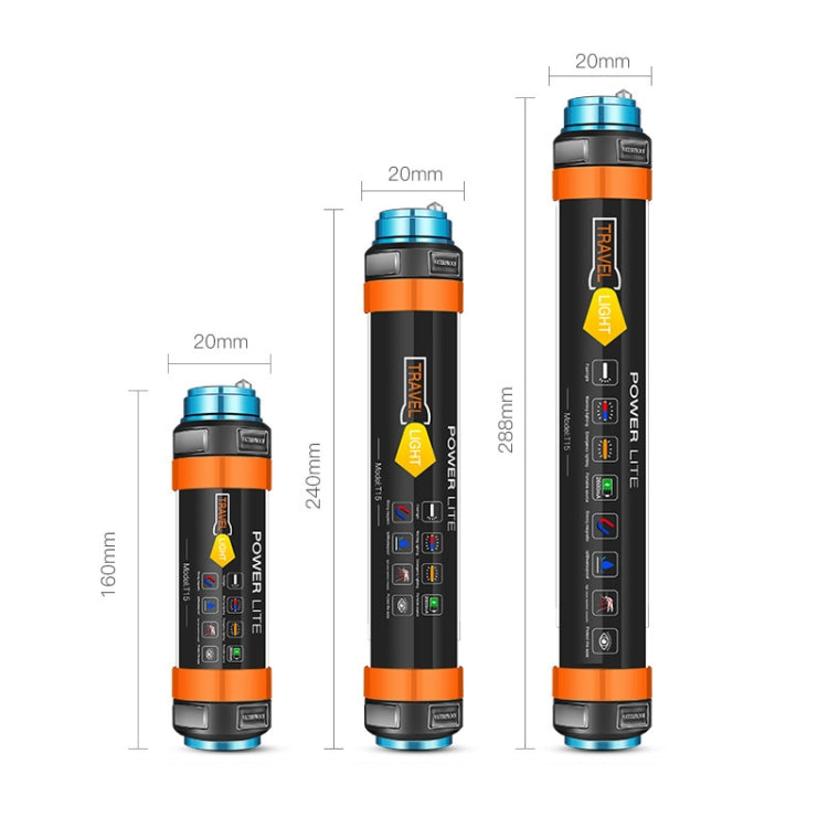 T15 Outdoor LED Camping Light Multi-Function Emergency IP68 Waterproof Flashlight with Mosquito Repellent / Warning Function - Camping Lighting by buy2fix | Online Shopping UK | buy2fix