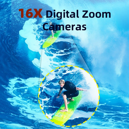 WDC901 3.5m Waterproof 48MP HD Dual Screen Outdoor Sports Digital Camera UK Plug(Blue) - Children Cameras by buy2fix | Online Shopping UK | buy2fix