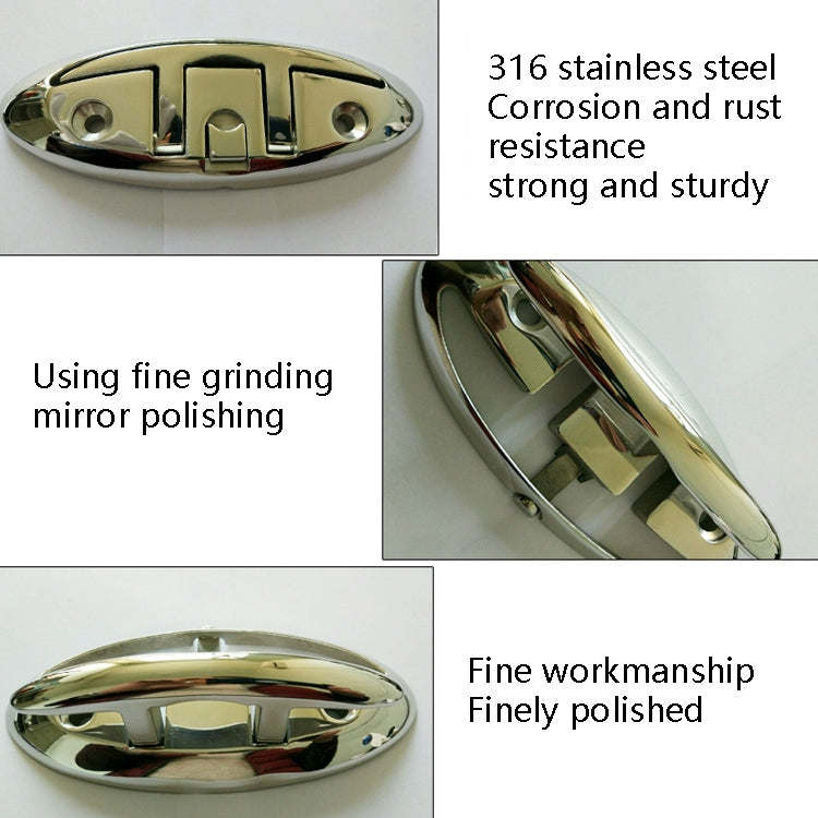 Lifting Cable Bolt 316 Stainless Steel Folding Yacht Splint Lock Bolt, Specification: 6 inch 150mm - Marine Accessories & Parts by buy2fix | Online Shopping UK | buy2fix