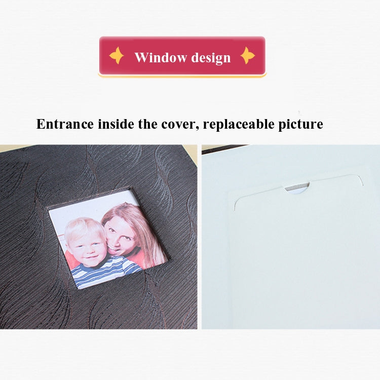 4R 6 Inch 200 Sheets Cloth Photo Album Baby Growth Memorial Album Interstitial Album(Golden) - Photo Albums & Photo Frames by buy2fix | Online Shopping UK | buy2fix