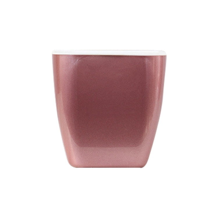 Imitation Metal Colorful Water Storage Plastic Flowerpot, Size: G109 Medium Pot(Square Rose Gold) - Flower Pots & Planters by buy2fix | Online Shopping UK | buy2fix