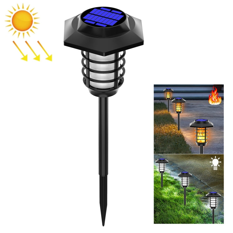 Solar LED Lawn Simulation Flame Lamp Outdoor Garden Lighting Landscape Light, Spec: 48 LED - Solar Lights by buy2fix | Online Shopping UK | buy2fix