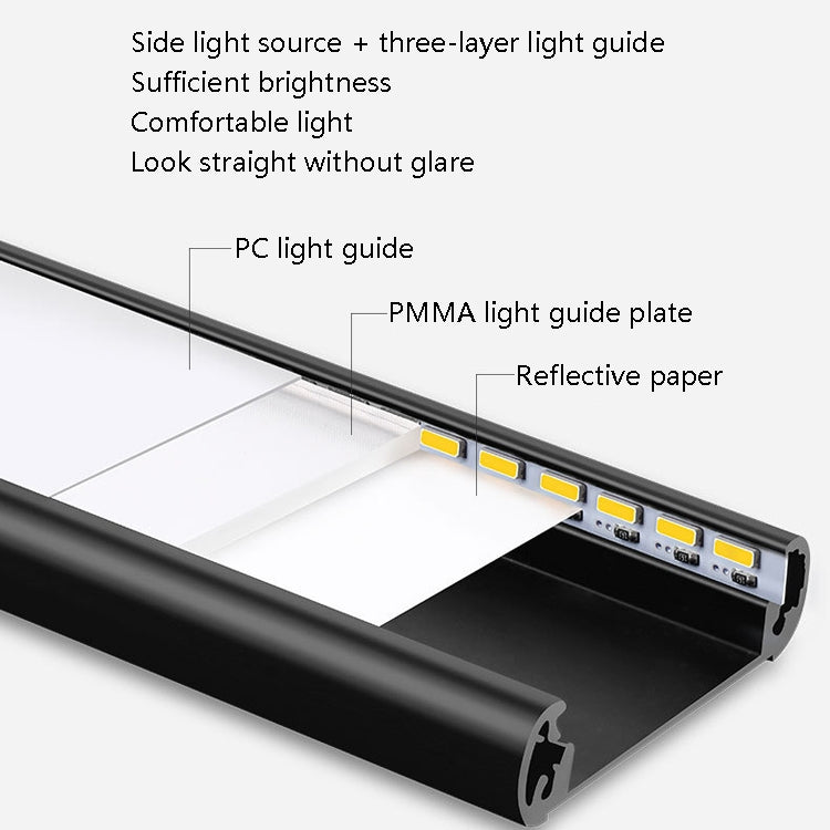 Intelligent Automatic Human Body Induction Wireless LED Lamp 20cm(Black + Neutral Light) - Sensor LED Lights by buy2fix | Online Shopping UK | buy2fix