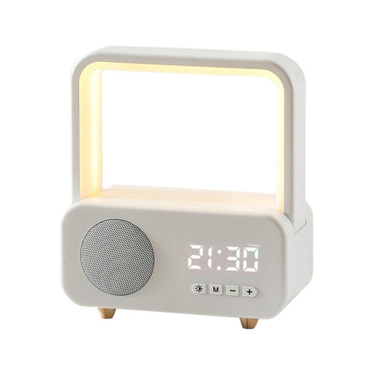 WH-J08 Home Portable Mini Bluetooth Speaker with Night Light Clock Style - Desktop Speaker by buy2fix | Online Shopping UK | buy2fix