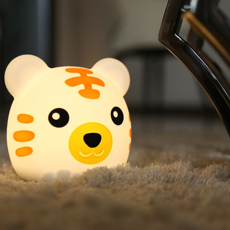 DA006 LED Colorful Tiger Silicone Night Light, Type: Bluetooth Speaker - Night Lights by buy2fix | Online Shopping UK | buy2fix