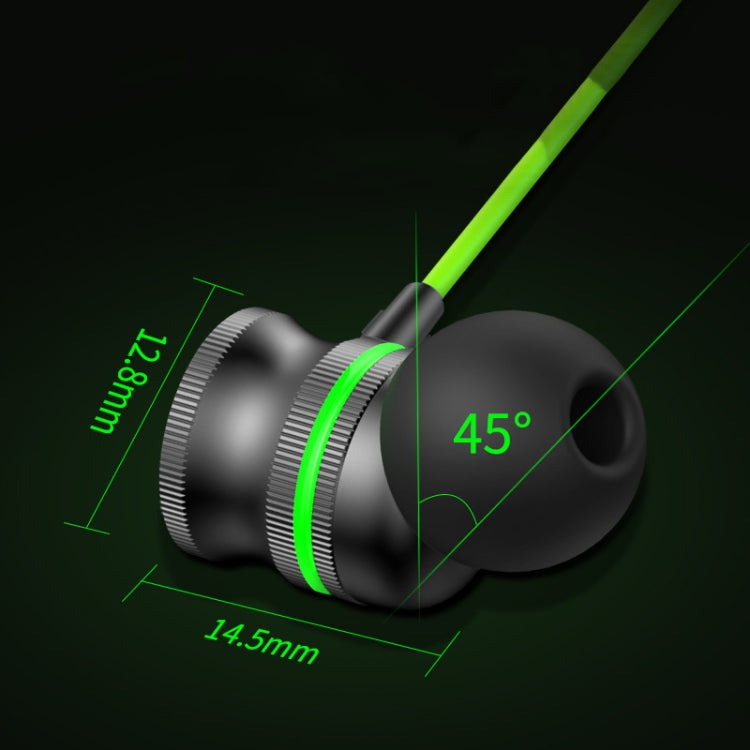 TS6600A USB-C / Type-C In-Ear Heavy Bass Wire Control Game Earphone, Cable Length: 1.2m(Green) - Type-C Earphone by buy2fix | Online Shopping UK | buy2fix