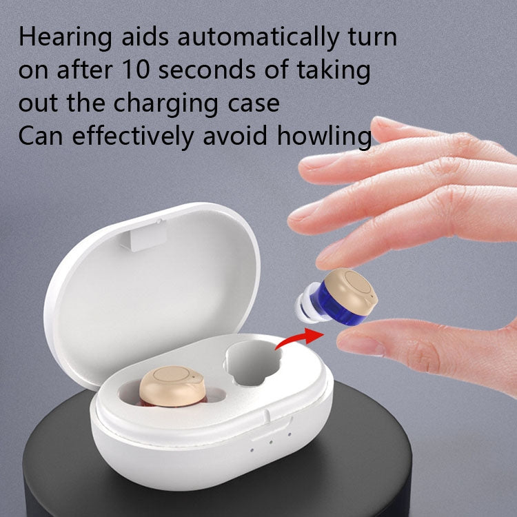 Older Young Sound Amplifier Sound Collector Hearing Aid(Red Blue) - Hearing Aids by null | Online Shopping UK | buy2fix