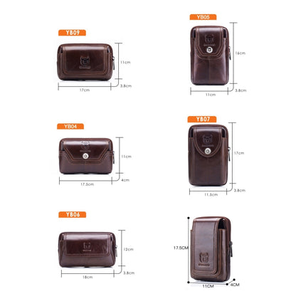 BULL CAPTAIN  Leather Multifunctional Waist Bag For Men(Brown-10) - Wallets by BULL CAPTAIN | Online Shopping UK | buy2fix