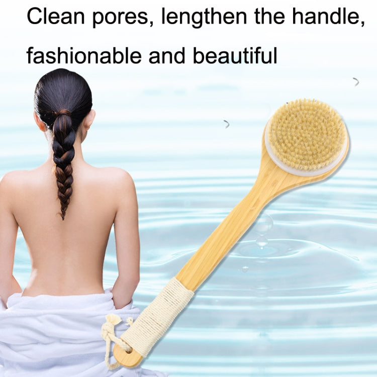 Natural Bristle Massage Exfoliating Shower Brush(As Show) - Bath Brushes & Sponges by buy2fix | Online Shopping UK | buy2fix