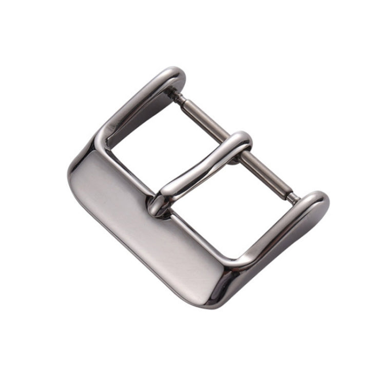 5pcs IP Plated Stainless Steel Pin Buckle Watch Accessories, Color: Silver 20mm - Watch Accessories & Parts by buy2fix | Online Shopping UK | buy2fix