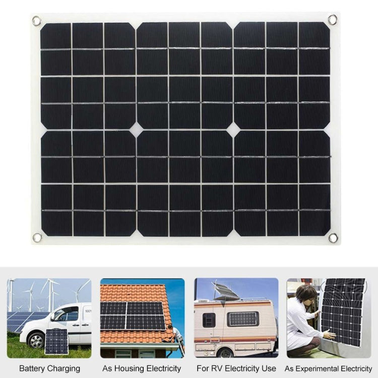 Saga 3 Generations Home Solar Generator Inverter+30A Controller+18W 12V Solar Panel, Specification: Yellow 12V To 220V - Modified Square Wave by buy2fix | Online Shopping UK | buy2fix