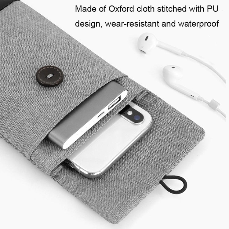 Baona Waterproof Data Cable Protective Bag, Spec: Hidden Buckle Small (Gray) - Digital Storage Bag by Baona | Online Shopping UK | buy2fix