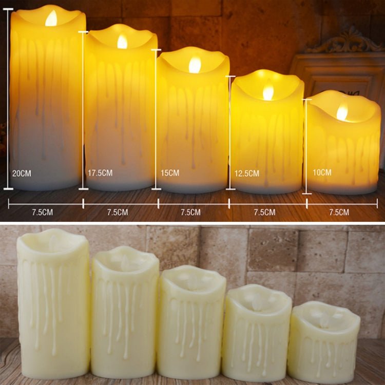 LED Electronic Candle Lights Halloween Christmas Decoration Props, Size: 7.5x20cm(Plastic Tears Candle Lights) - Christmas Decoration Lamps by buy2fix | Online Shopping UK | buy2fix