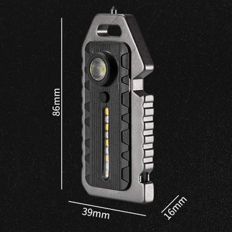 E-SMARTER W5136 Mini Keychain Strong Light Portable Flashlight(Tarnish) - Mini Flashlight by E-SMARTER | Online Shopping UK | buy2fix