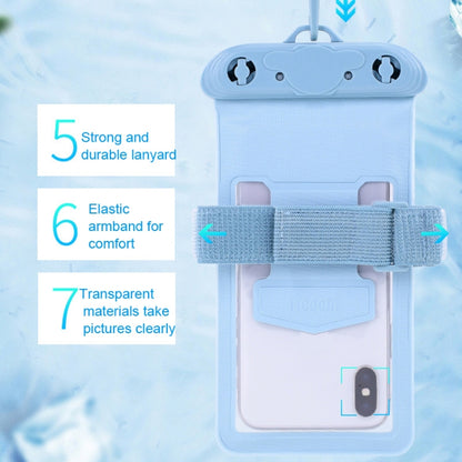 Tteoobl Diving Phone Waterproof Bag Can Be Hung Neck Or Tied Arm, Size: Extra 7.2 Inch(Gray Blue) - Waterproof Bag by Tteoobl | Online Shopping UK | buy2fix