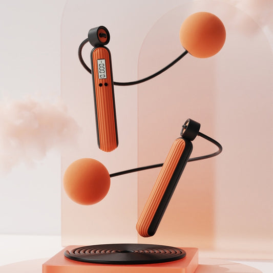 Fitness Sport Intelligent Electronic Counting Skipping Rope, Style: Big Ball Dual Use (Orange) - Sporting goods by buy2fix | Online Shopping UK | buy2fix