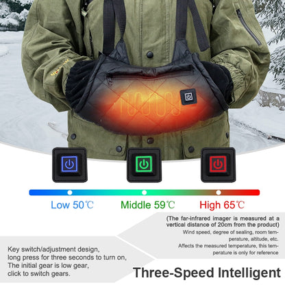 Outdoor Camping USB Heated Smart Warm Handbag(Gray) - Others by buy2fix | Online Shopping UK | buy2fix