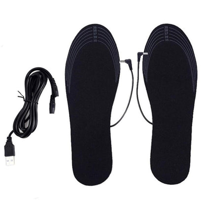 1 Pair USB Heating Insoles Washable Cuttable Electric Heating Foot Warmer Size 41-46 - Shoes Care by buy2fix | Online Shopping UK | buy2fix