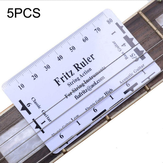 5PCS Guitar String High Ruler Guitar Repair Measuring Ruler Tools - Stringed Instruments Accessories by buy2fix | Online Shopping UK | buy2fix