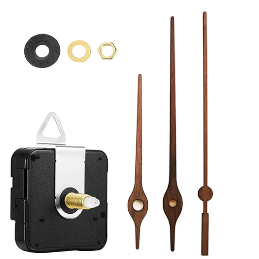 Quartz Clock Dial Repair Kit DIY Wall Clock Parts,Spec: Movement+S03 Wooden Needle - DIY Clocks by buy2fix | Online Shopping UK | buy2fix