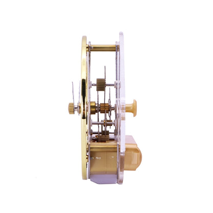 Metal See-through Quartz Clock Gear Clock DIY Accessories 86mm Golden Movement - DIY Clocks by buy2fix | Online Shopping UK | buy2fix
