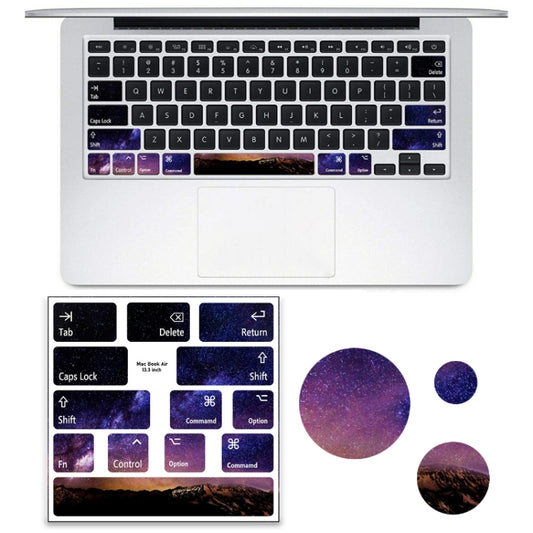 for Macbook Air 13.3 inch 5pcs Laptop Keyboard PVC Sticker(Mountain) - Keyboard Protector by buy2fix | Online Shopping UK | buy2fix