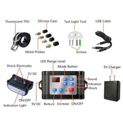 Outdoor Wireless Electronic Pet Fence Night Reflective Collar, Specification: One for  Three(EU Plug) - Training Aids by buy2fix | Online Shopping UK | buy2fix