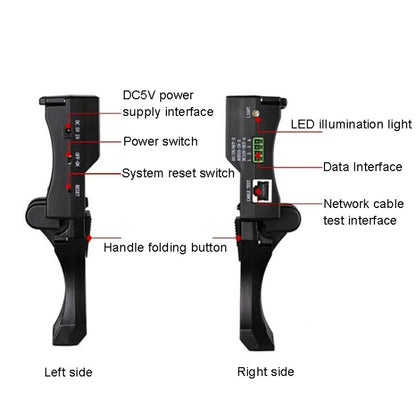 JSK-4300B 4.3 inch Handheld 12V Output Network Cable Monitoring Tester(With UK Plug Power Adapter) - Other Tools by buy2fix | Online Shopping UK | buy2fix