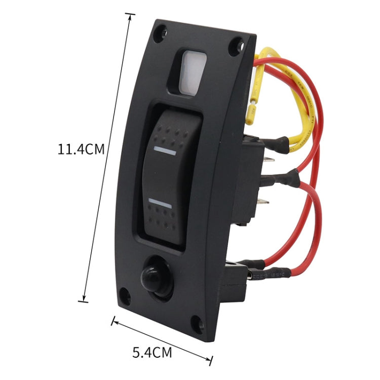 Marine Self-Locking Resetting Switch With Overload Protection Indicator Light Square 5V 3.4A Car Charging Panel - Marine Accessories & Parts by buy2fix | Online Shopping UK | buy2fix