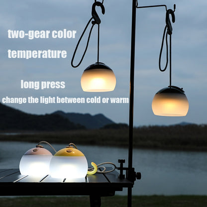 Retro Camping Lantern Rechargeable Haning Hook Night Light(Green) - Camping Lighting by buy2fix | Online Shopping UK | buy2fix