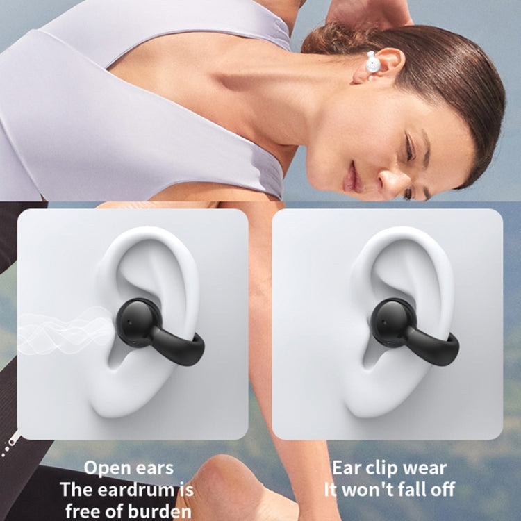 Single Ear Stereo Ear Clamp Type Bone Conduction Bluetooth Earphone(Black) - Bluetooth Earphone by buy2fix | Online Shopping UK | buy2fix