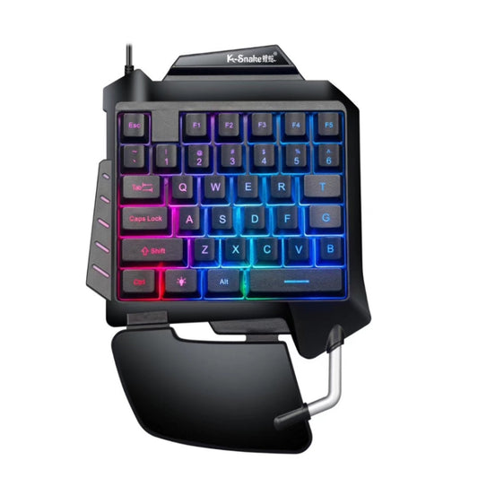 K-Snake G92 Single Small Keyboard Mobile Games Luminous Robotic Machine Sensory Game Keyboard(Black) - Mini Keyboard by K-Snake | Online Shopping UK | buy2fix