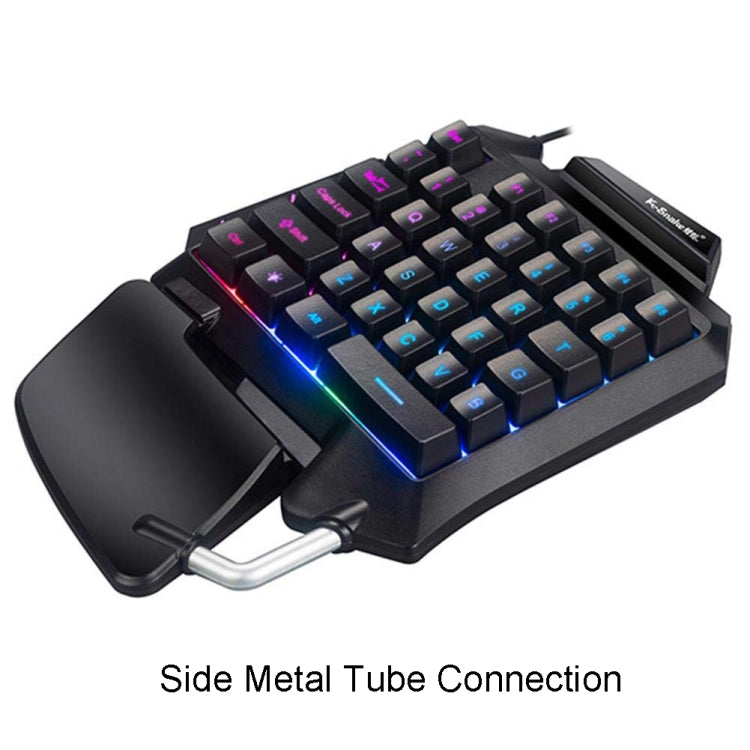 K-Snake G92 Single Small Keyboard Mobile Games Luminous Robotic Machine Sensory Game Keyboard(Black) - Mini Keyboard by buy2fix | Online Shopping UK | buy2fix