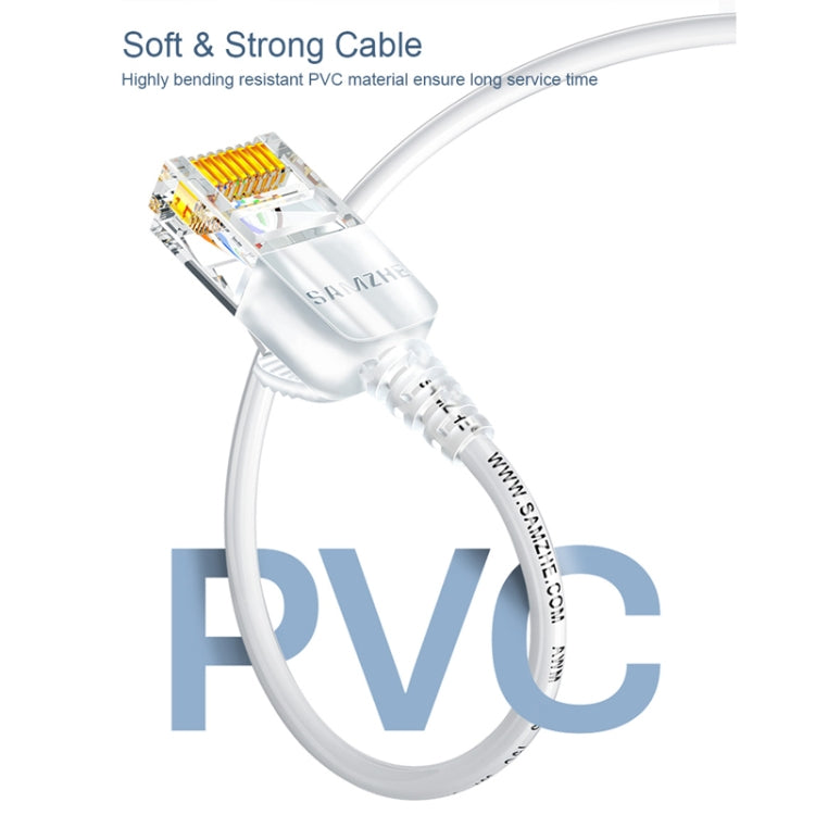 SAMZHE Cat6A Ethernet Cable UTP Network Patch Cable 10m(Black) - Lan Cable and Tools by SAMZHE | Online Shopping UK | buy2fix