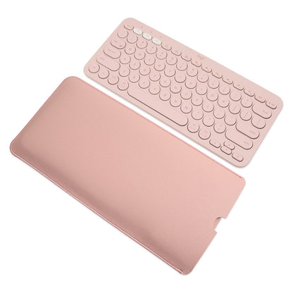 For Logitech K380 Leather Keyboard Thin and Lightweight Portable Liner Bag Waterproof Protective Cover(Light Apricot) - Other by buy2fix | Online Shopping UK | buy2fix