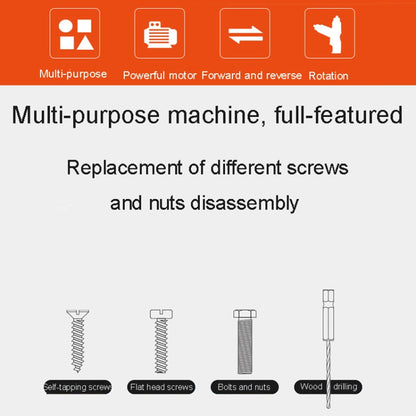 HILDA 47pcs /Set Multi-Function Li-Ion Screwdriver Mini Screwdriver(Black) - Screws by HILDA | Online Shopping UK | buy2fix