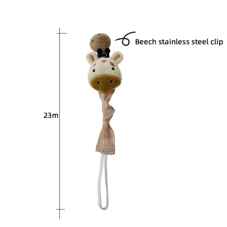 Animal Head Pacifier Chain Newborn Pacifier Clip, Style: Elephant - Cups & Silicone Nipple by buy2fix | Online Shopping UK | buy2fix