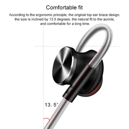 QKZ DM10 1.2m High-Quality In-Ear Metal Magnetic Sports Wired Earphones, Style: Grey - In Ear Wired Earphone by QKZ | Online Shopping UK | buy2fix