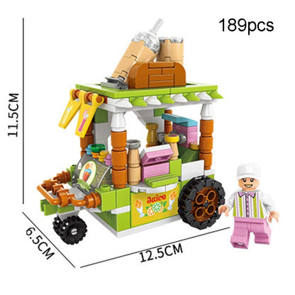 LELE BROTHER Children Assembling Mini City Street Scene Building Blocks, Style: 8613-4 Juice Car - Building Blocks by LELE BROTHER | Online Shopping UK | buy2fix