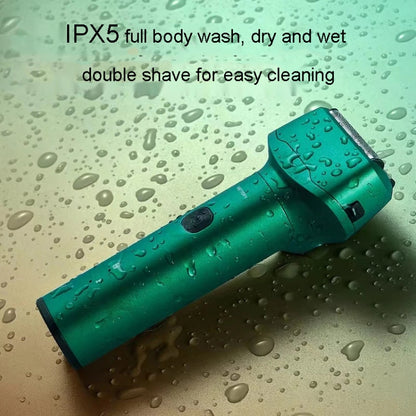 Men Reciprocating 3-Blade Rechargeable Shaver Washable Portable Beard Razor(Blue) - Electric Shavers by buy2fix | Online Shopping UK | buy2fix