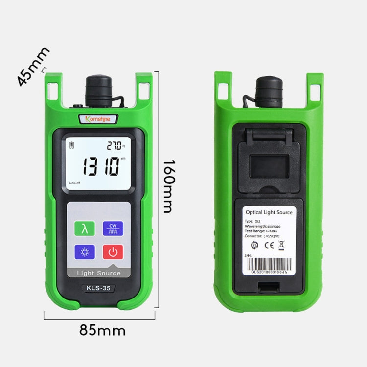 Komshine Handheld Laser Light Source Fiber Tester with LED Backlight, Model: KLS-35-M - Fiber Optic Test Pen by Komshine | Online Shopping UK | buy2fix