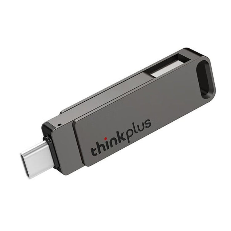 Lenovo Thinkplus MU110 USB3.2+Type-C Dual Interface Rotation Flash Drive, Size: 32GB(Grey) - USB Flash Drives by Lenovo | Online Shopping UK | buy2fix