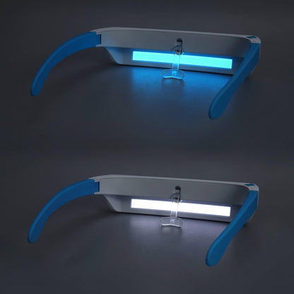 SAD Light Therapy Glasses Wearable UV-Free Blue & White LED Light Therapy Lamp English Version - Others by buy2fix | Online Shopping UK | buy2fix