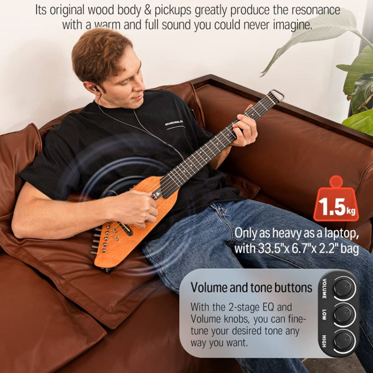 DONNER Smart Headless Silent Guitar Travel Portable Detachable Acoustic Guitar, Style: Maple - Stringed Instruments by DONNER | Online Shopping UK | buy2fix