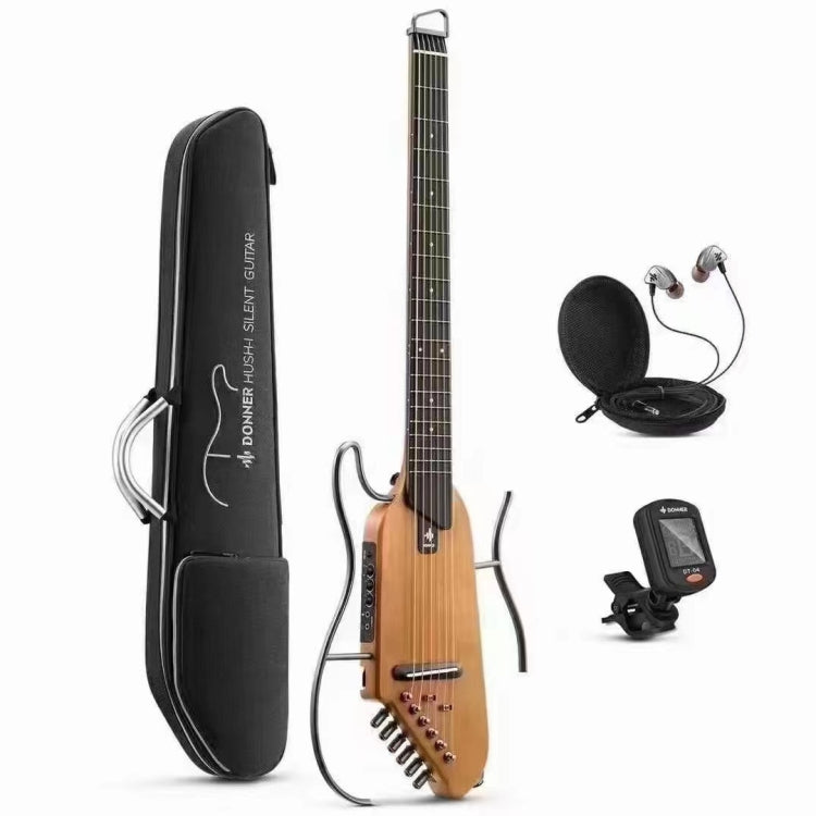 DONNER Smart Headless Silent Guitar Travel Portable Detachable Acoustic Guitar, Style: Mahogany - String Instrument Accessories by DONNER | Online Shopping UK | buy2fix