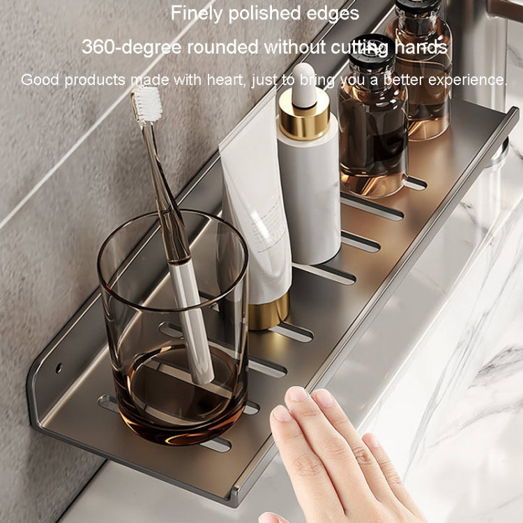 Faucet Rack Home Bathroom Vanity Shelf No Hole Storage Shelf, Length: 40cm (Gray) - Shelves by buy2fix | Online Shopping UK | buy2fix