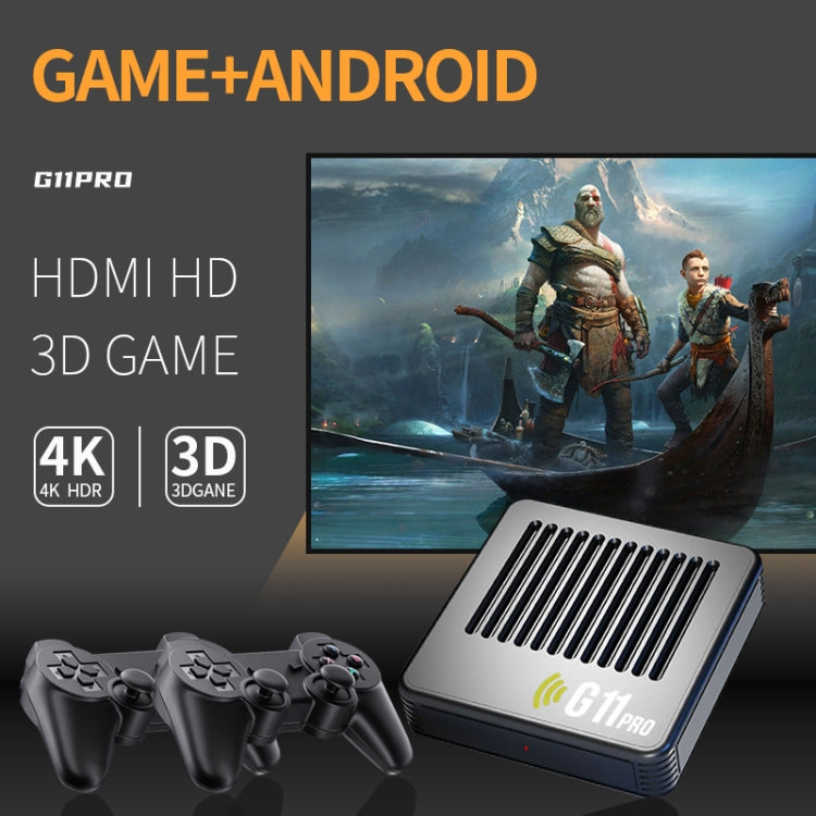 G11 PRO Game Machine TV Box Dual System HDMI HD 4K Retro Arcade, Style: 64G 30,000+ Games - Pocket Console by buy2fix | Online Shopping UK | buy2fix