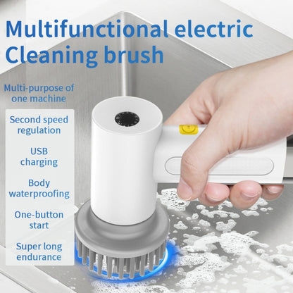 Multifunctional Handheld Cordless Electric Cleaning Brush(Ivory White) - Sponges, Cloths & Brushes by buy2fix | Online Shopping UK | buy2fix