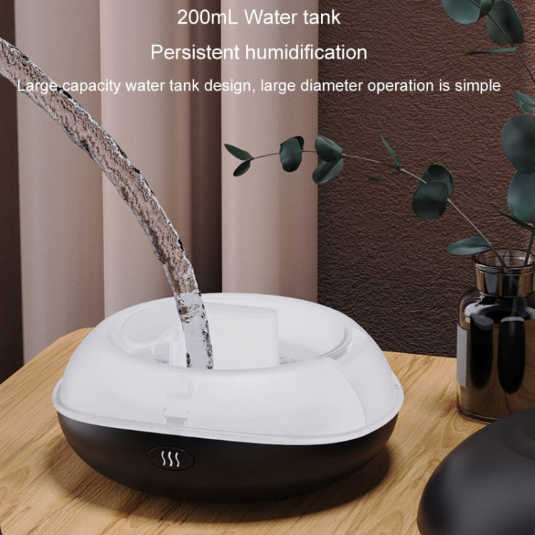 SD13 200ML Car USB Flame Aromatherapy Diffuser Home LED Night Light Silent Mist Humidifier(Black) - Air Purifiers & Accessories by buy2fix | Online Shopping UK | buy2fix